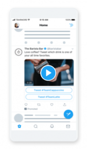 Twitterの動画カンバセーションボタン