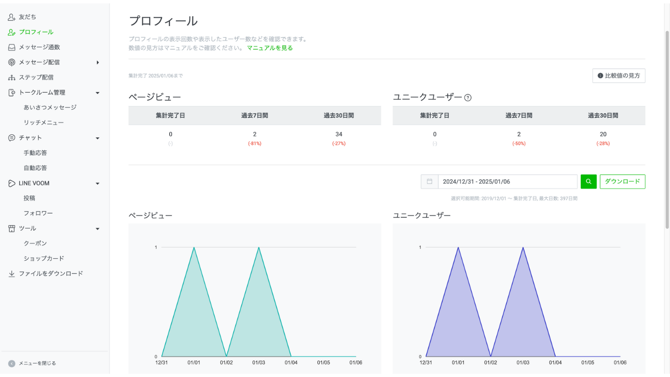 LINE公式ページ